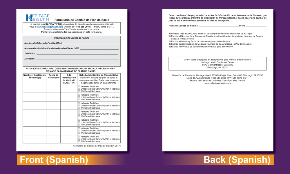 Multiple Language Enrollment Forms